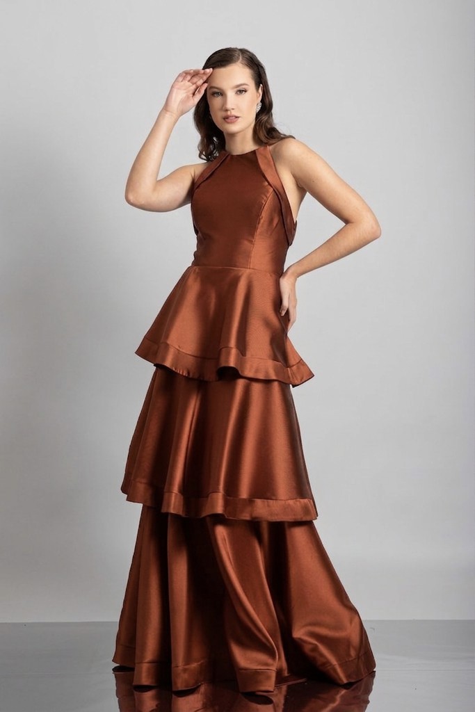 Vestido Anita terracota